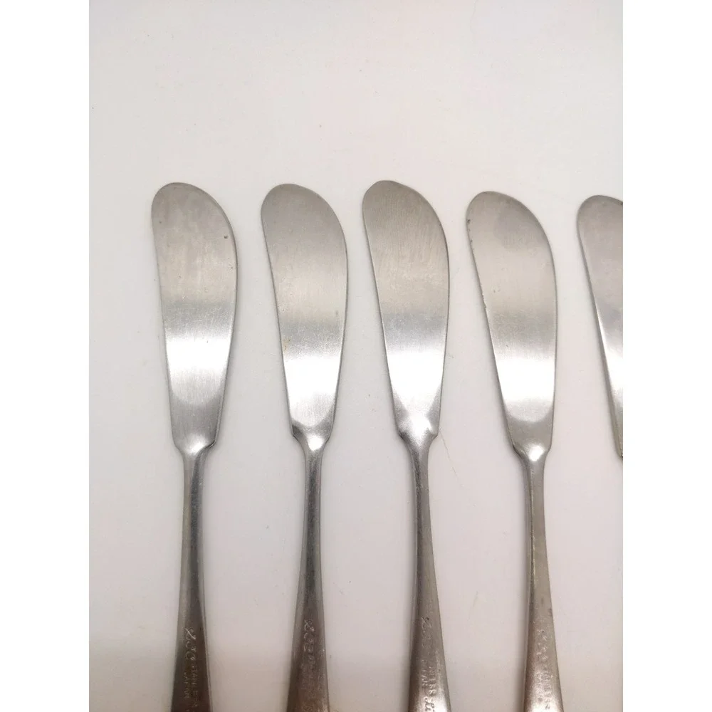 Towle LIBERTY BELL Stainless 7 Butter Spreaders Supreme Cutlery Satin Flatware